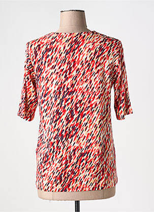 T-shirt imprimé fantaisie manches courtes rouge BRANDTEX femme