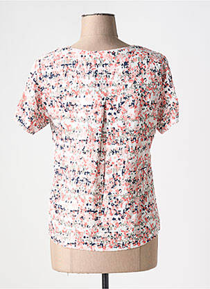 Blouse tissage popeline manches courtes rose LILY & ME femme