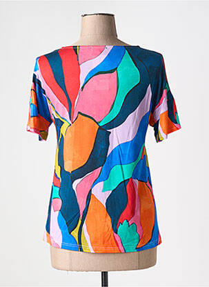 T-shirt col v manches courtes rouge TELMAIL femme