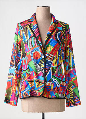 Blazer poches rouge MALOKA femme