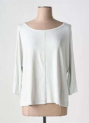 Pull stretch manches 3/4 gris YEST femme