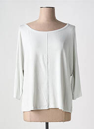 Pull stretch manches 3/4 gris YEST femme