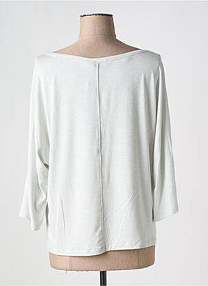 Pull stretch manches 3/4 gris YEST femme