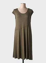 Robe mi-longue vert MALOKA pour femme seconde vue