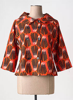 Veste chic orange BLA-BLA pour femme