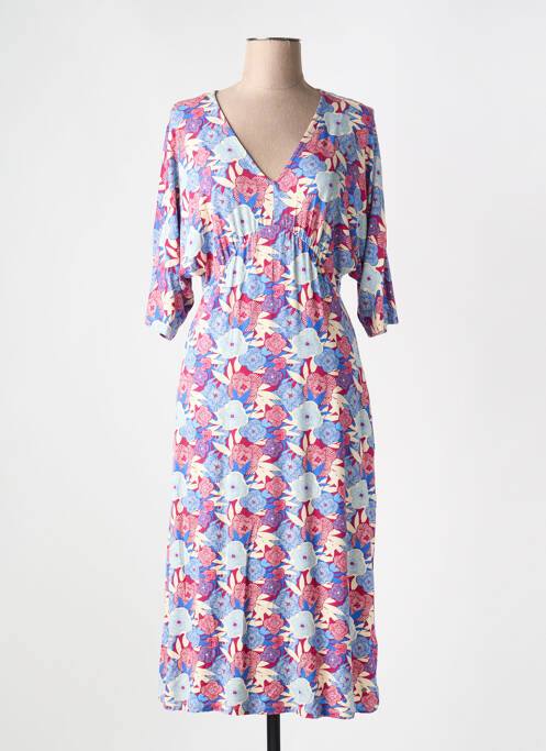 Robe mi-longue bleu TRANQUILLO pour femme