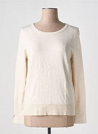 Pull tissage chiné manches longues beige STREET ONE femme