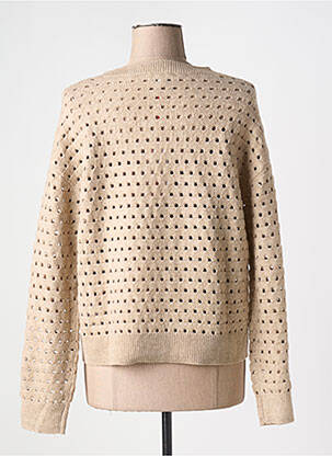 Pull maille ajourée manches longues beige STREET ONE femme