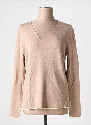 Pull tissage chiné manches longues marron STREET ONE femme
