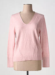Pull tissage chiné manches longues rose STREET ONE femme