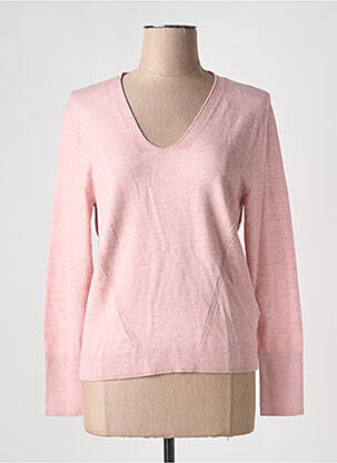 Pull tissage chiné manches longues rose STREET ONE femme