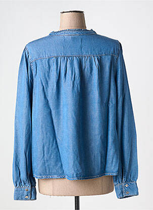 Blouse col rond manches longues bleu STREET ONE femme
