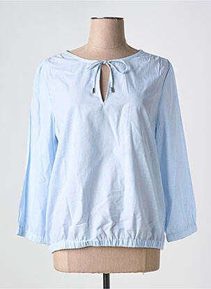 Blouse col rond manches 3/4 bleu STREET ONE femme