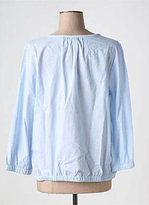 Blouse poignets boutonnés avec fente manches 3/4 bleu STREET ONE femme