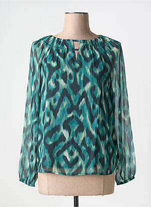 Blouse imprimé fantaisie manches longues vert STREET ONE femme