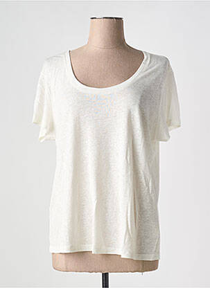 T-shirt coupe droite manches courtes beige ARTLOVE femme