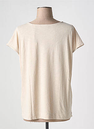 T-shirt sérigraphie avec strass manches courtes beige STREET ONE femme