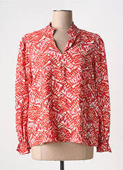 Blouse rouge ICHI pour femme seconde vue