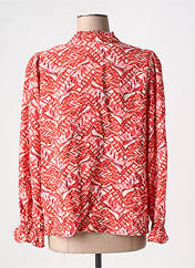 Blouse rouge ICHI pour femme seconde vue