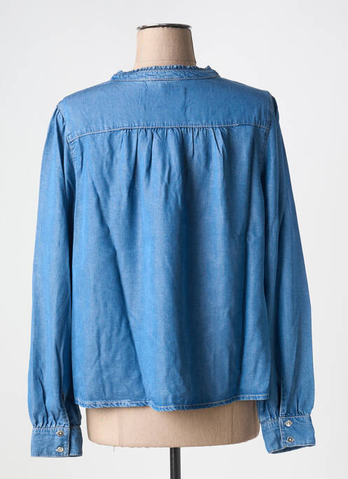Blouse col rond manches longues bleu STREET ONE femme