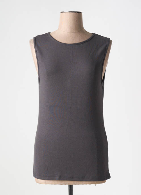 Débardeur gris GRACE & MILA pour femme
