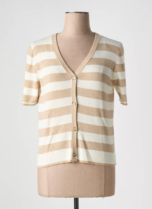 Gilet manches courtes beige ARTLOVE pour femme