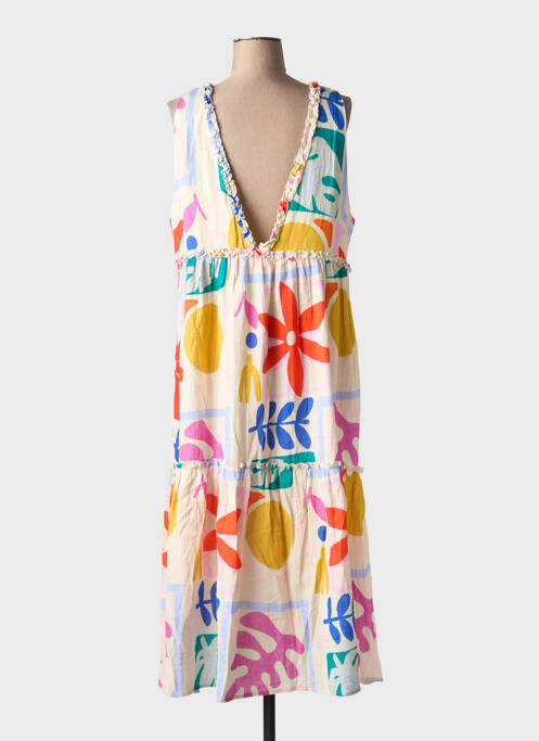 Robe longue beige LAURE + MAX pour femme