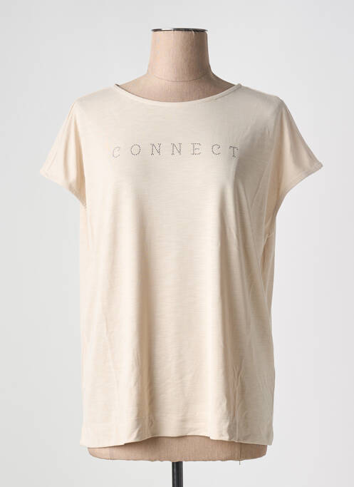T-shirt beige STREET ONE pour femme