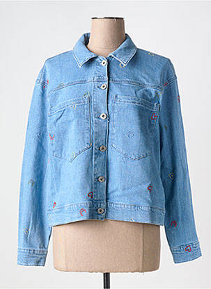 Veste casual poches bleu ICHI femme