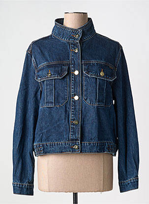 Veste casual poches bleu GRACE & MILA femme