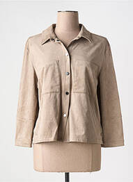 Veste casual tissage suedine marron STREET ONE femme