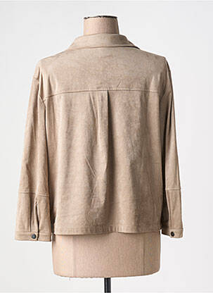Veste casual tissage suedine marron STREET ONE femme