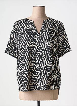 Blouse manches courtes manches courtes noir STREET ONE femme