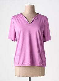 T-shirt col v manches courtes violet STREET ONE femme