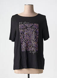 T-shirt sérigraphie manches courtes noir STREET ONE femme