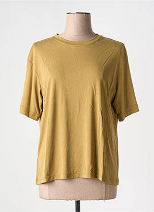 T-shirt coupe droite manches courtes vert ARTLOVE femme