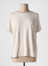 T-shirt stretch manches courtes marron STREET ONE femme