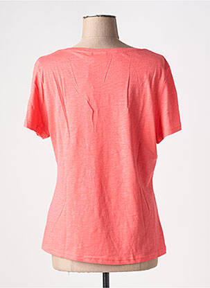 T-shirt stretch manches courtes rose ICHI femme