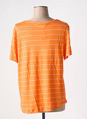T-shirt coupe droite manches courtes orange ARTLOVE femme