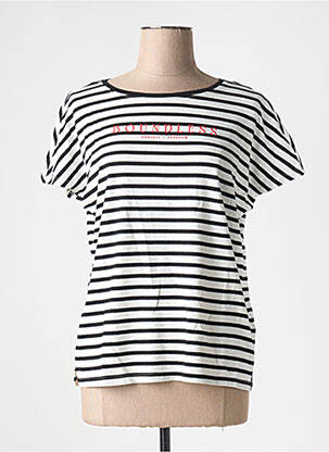 T-shirt stretch manches courtes noir STREET ONE femme