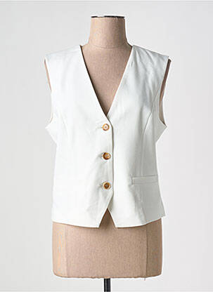 Gilet sans manche blanc B.YOUNG pour femme