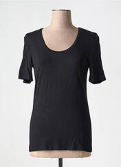 T-shirt noir ICHI pour femme seconde vue