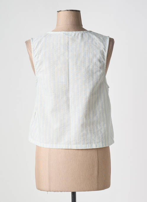 Gilet sans manche bleu INSPIRATION STUDIO pour femme