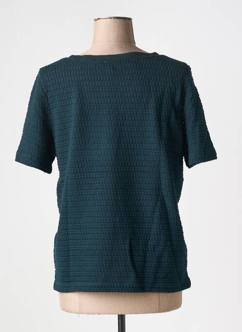 Pull coupe cintrée manches courtes vert STREET ONE femme