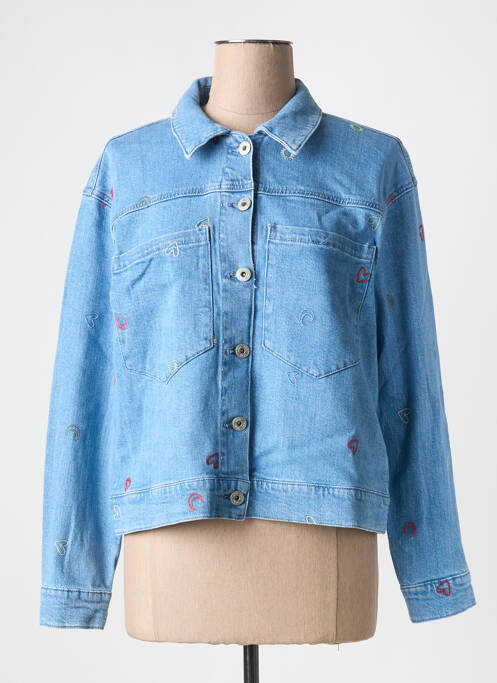 Veste casual bleu ICHI pour femme