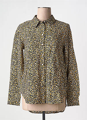 Chemisier coupe cintrée manches longues marron VILA femme