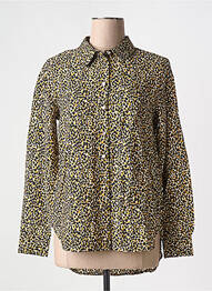 Chemisier coupe cintrée manches longues marron VILA femme