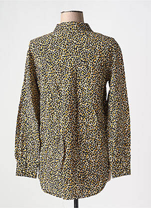 Chemisier coupe cintrée manches longues marron VILA femme