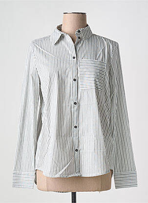 Chemisier coupe cintrée manches longues bleu CECIL femme