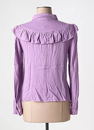 Chemisier coupe cintrée manches longues violet VILA femme